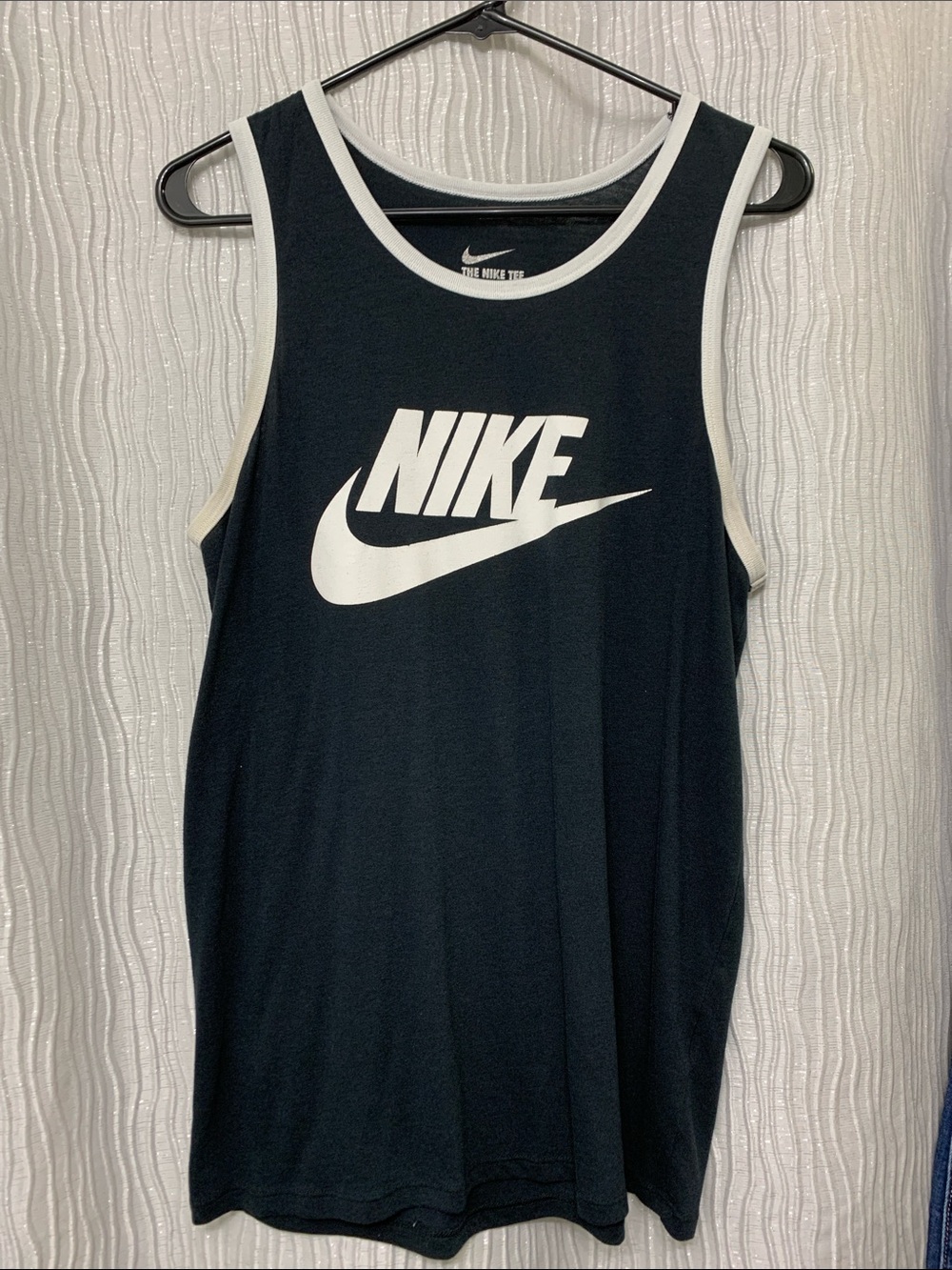 Nike Black and White Athletic Tank Top
